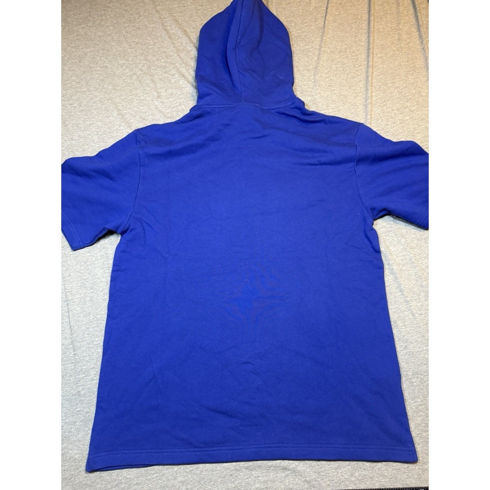 Mitchell & Ness PHILA 76ers Blue Hardwood Classics Short Sleeve Hoodie XL - Picture 9 of 14